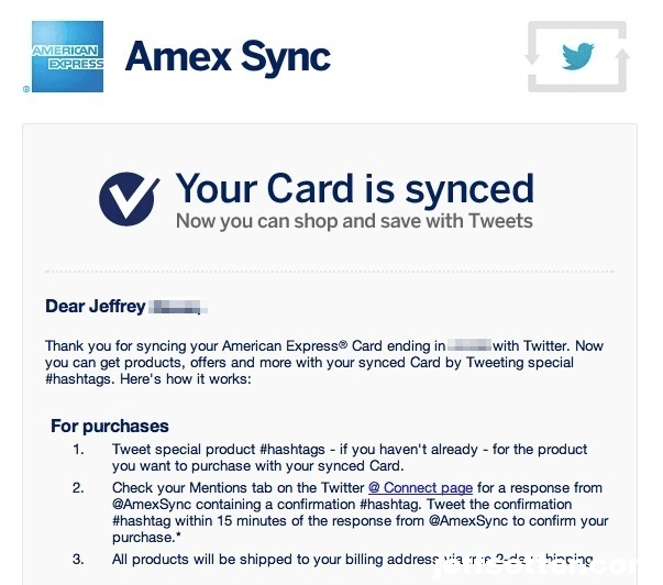 Amex Twitter Sync Rejects Customer Customer Rejects Amex Twitter Sync