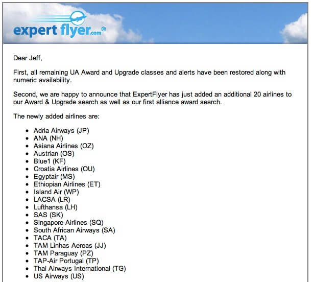Expert Flyer Adds Support for 20 Additional Airlines - All of Star Alliance