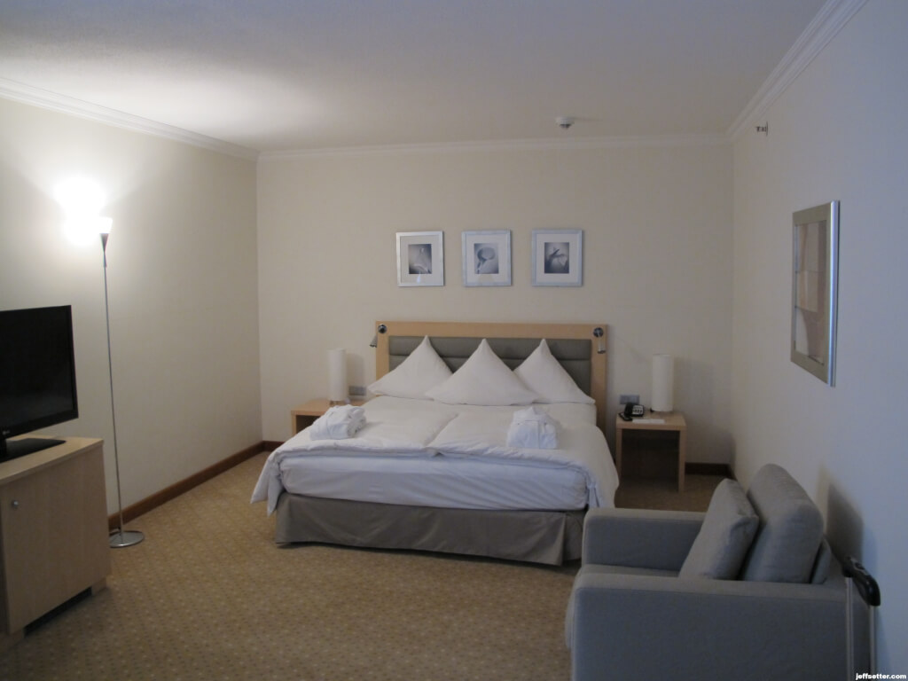King Sized Bed at Hilton Munich City