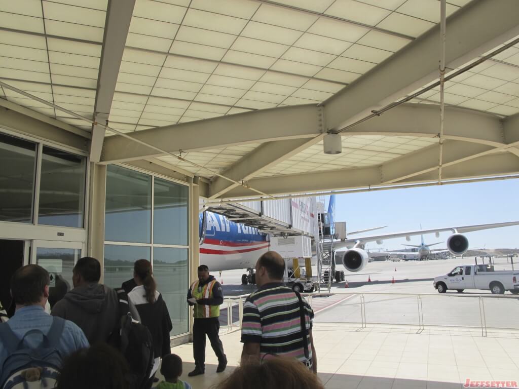 Special boarding area for Air Tahiti Nui