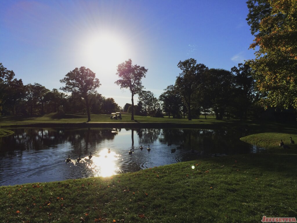 Sun Sets on Geese Pond