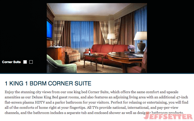 Conrad Corner Suite Hotel Description