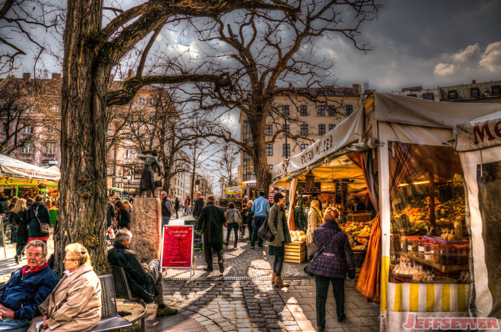 Viktualienmarkt Market in Munich