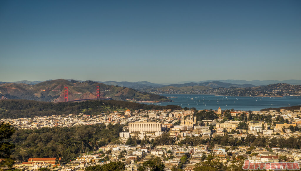 View of the Golden Gate from Twin Peaks, San Francisco