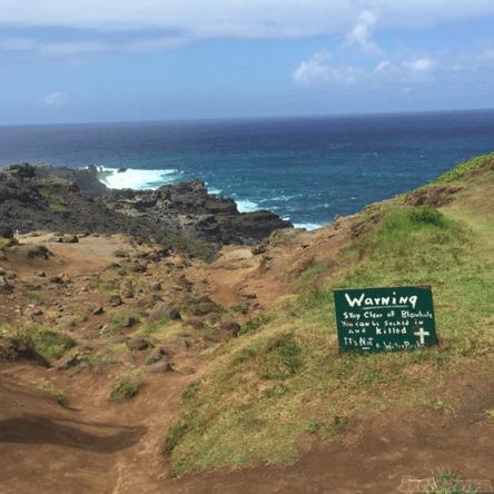 Blow hole sign