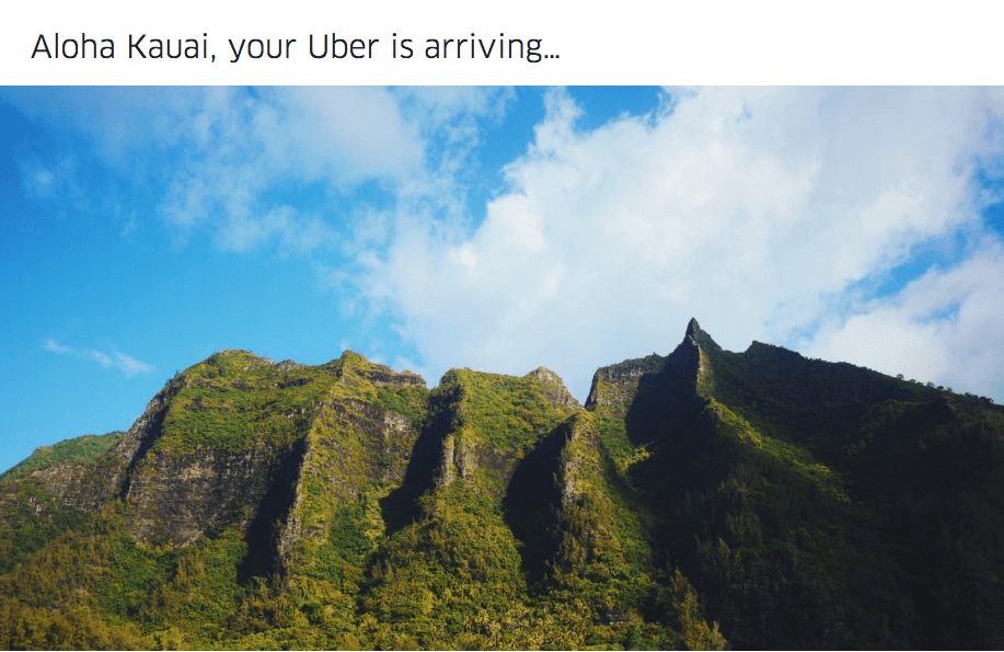 Uber Begins Kauai Service Tomorrow