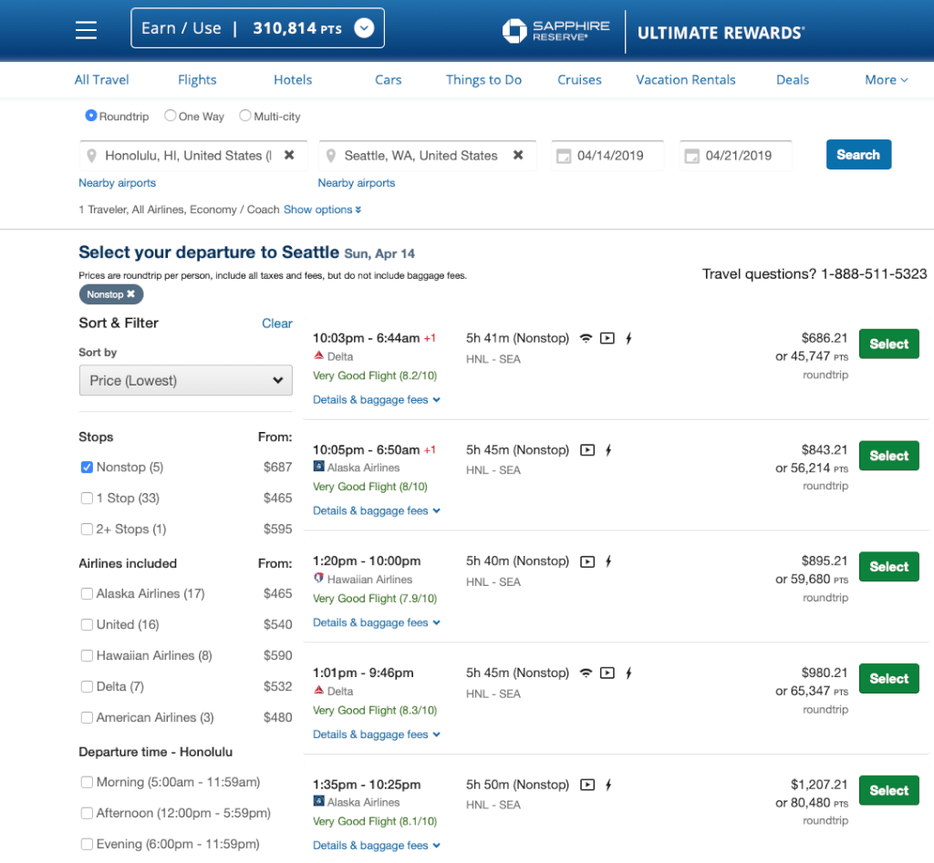 Consider Booking Through Credit Card Portals