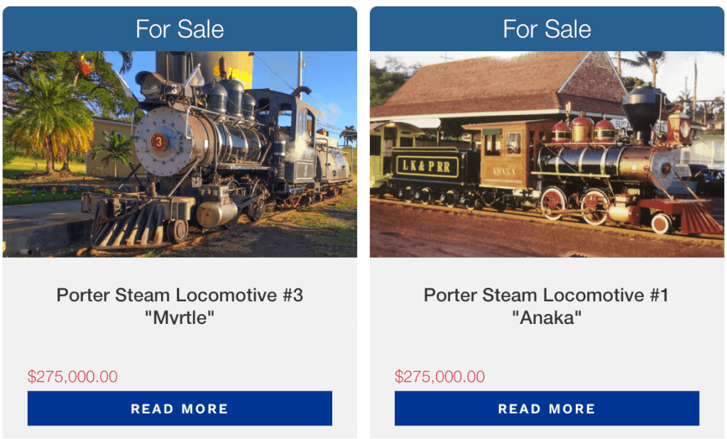 The Maui Sugar Cane Train is Done