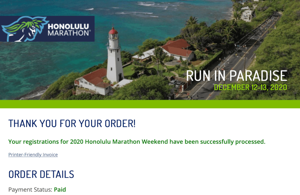 The 2020 Honolulu Marathon is Still On