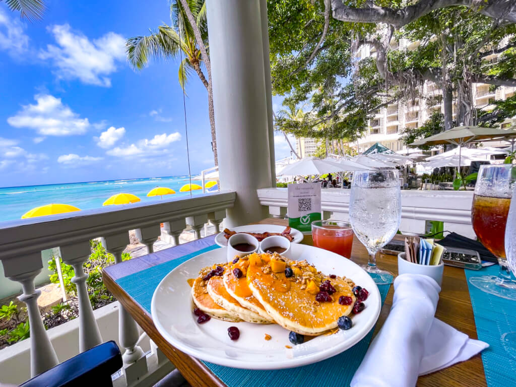 Breakfast at The Veranda at the Westin Moana Surfrider