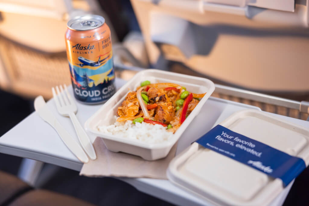 Hot Meals Return to Alaska Air Main Cabin - Penang Curry Chicken