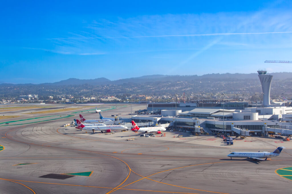Alaska Air and Virgin America at SFO circa 2018