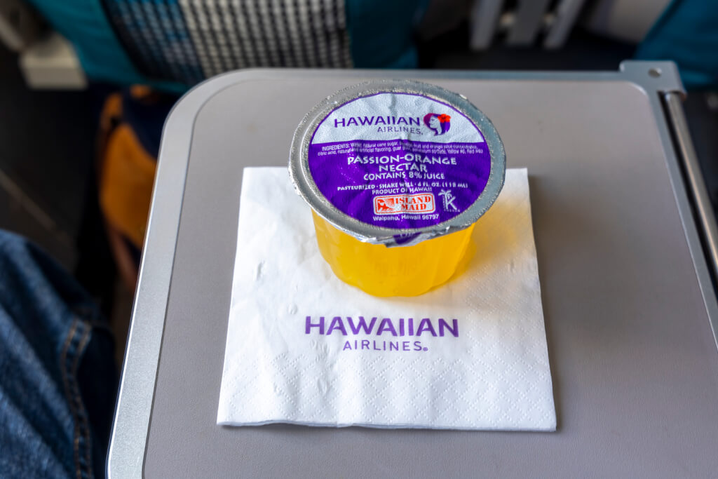 Hawaiian Airlines juice
