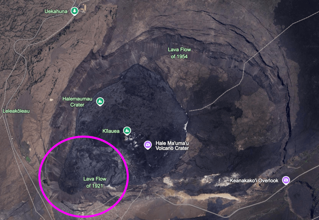 satellite image of Halema