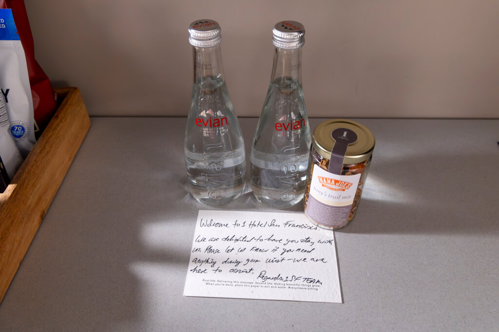 1 Hotel SF complimentary items