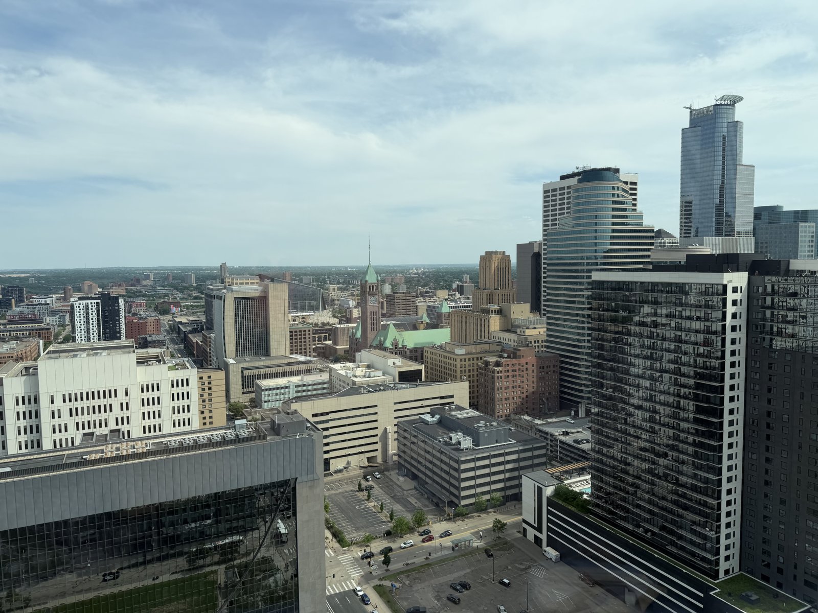 North Loop and downtown skyline from the room