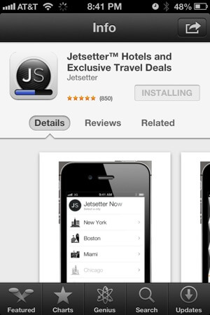 Download the Jetsetter App