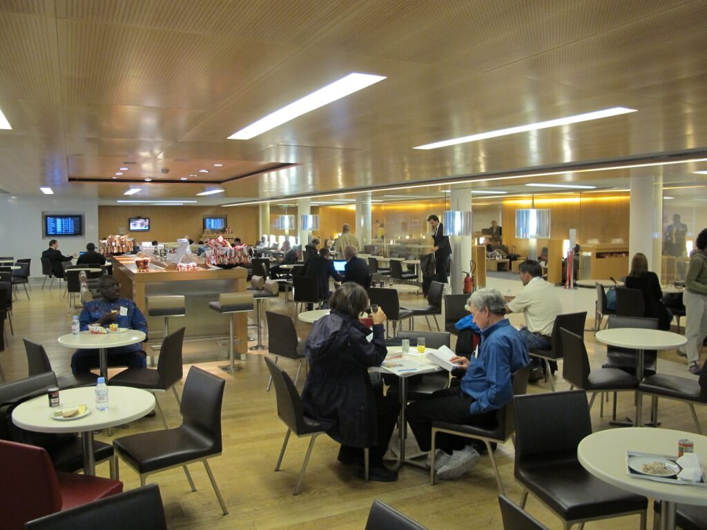 View of the Air France Paris CDG Airport Salon Lounge