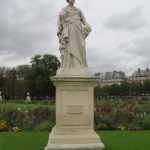 Odd Statue in the Gardens outside the Louvre