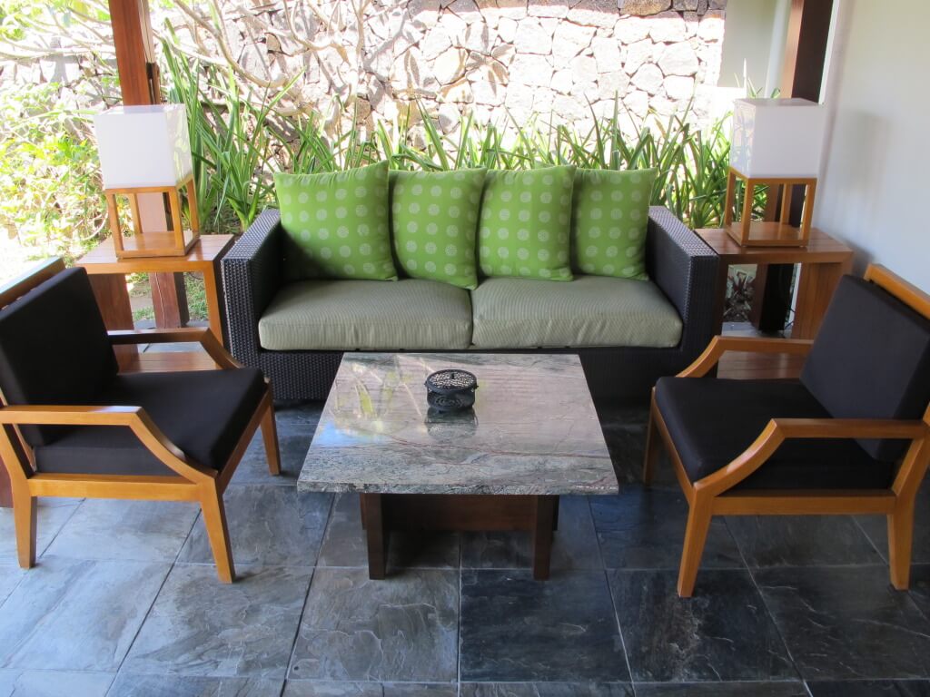 Outdoor Seating Area at Four Seasons Mauritius Outdoor Seating Area at Four Seasons Mauritius