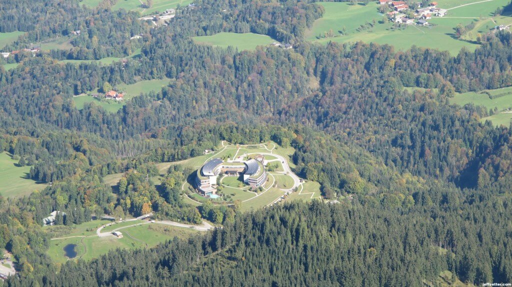 View of the Intercontinental Berchtesgaden from Hitler's Eagles Nest