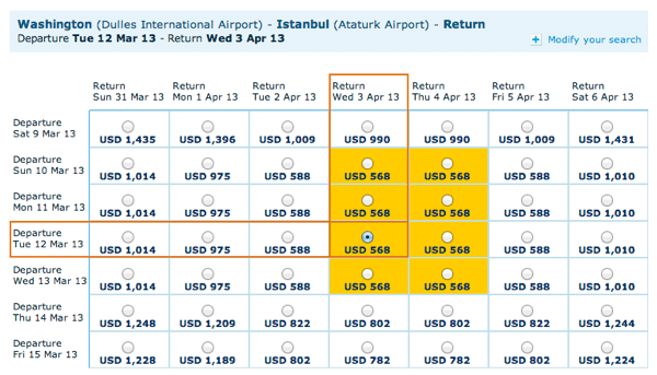 IAD to IST Airfare on KLM