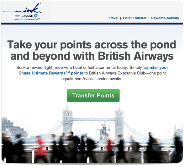 Chase British Airways Transfer