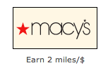 Macy's Bonus Miles from Delta