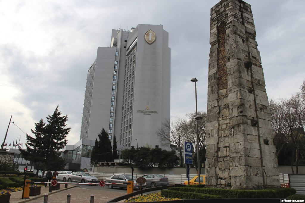 View of Intercontinental Istanbul on our Walk