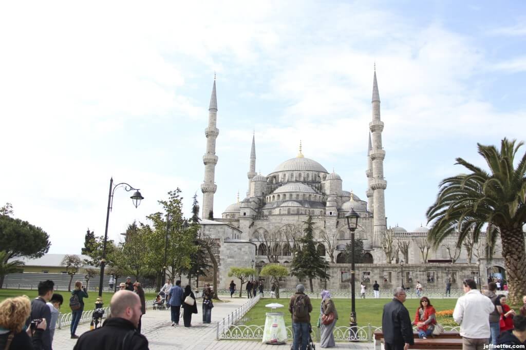 First view of Blue Mosque