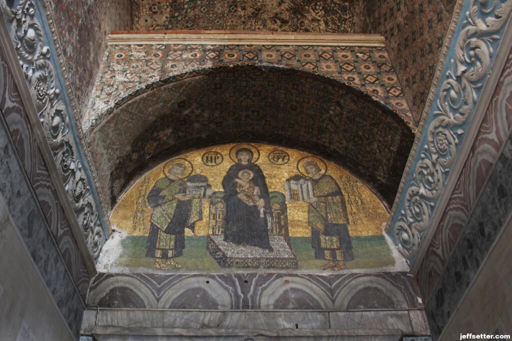 Mosaics entering Hagia Sofia