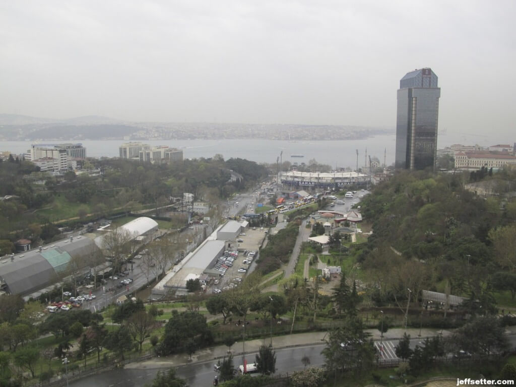 View of Ritz Carlton Hotel and Bosphorus River