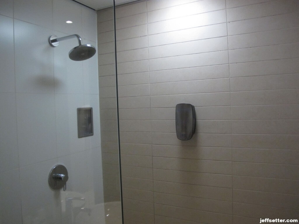 Shower at KLM Crown Lounge 52