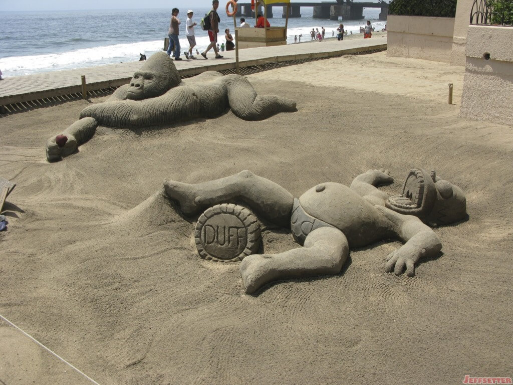 Sand Sculptures in Vina Del Mar, Chile