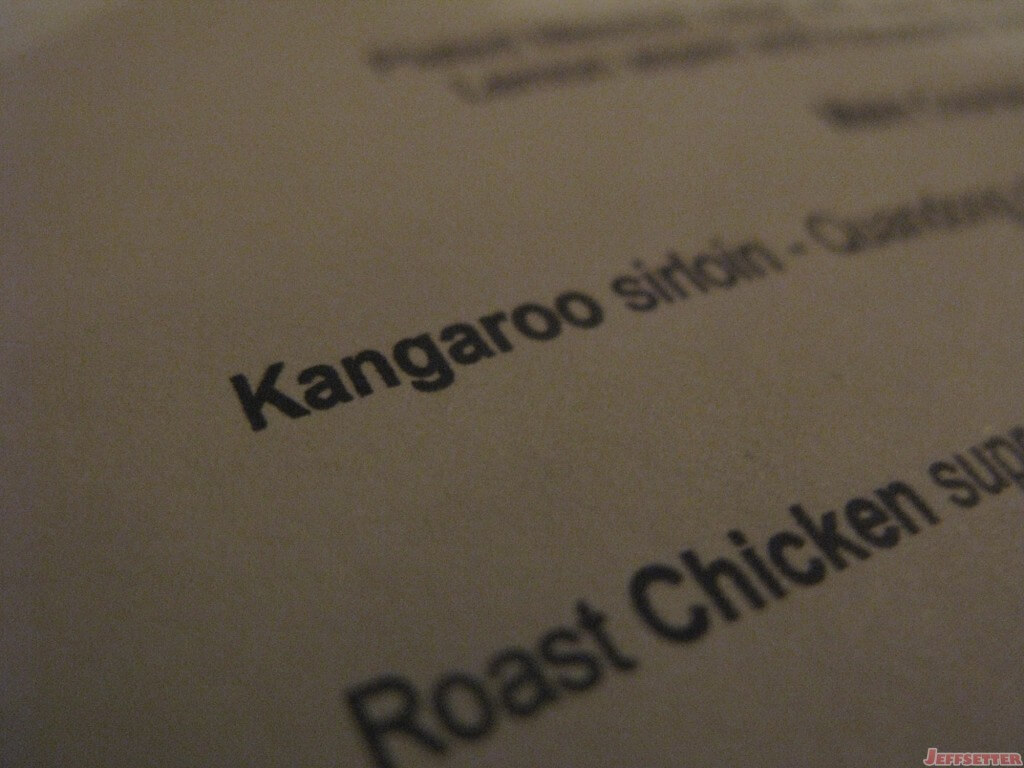 On this day I ate Kangaroo