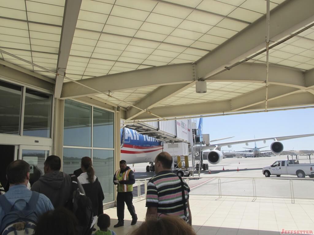 Special boarding area for Air Tahiti Nui