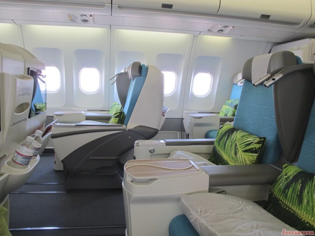 The empty Business Class Cabin