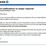 Travel Notifications No Longer Required with Chase Sapphire Preferred