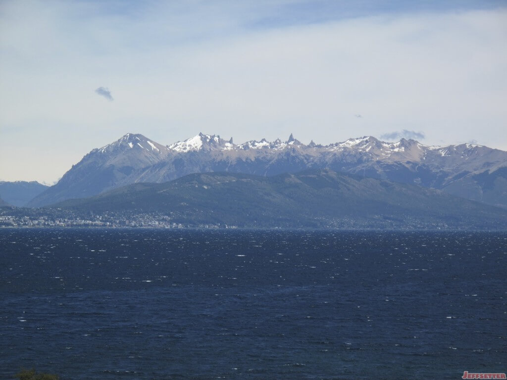 Close up of the Jagged Mountain Peaks