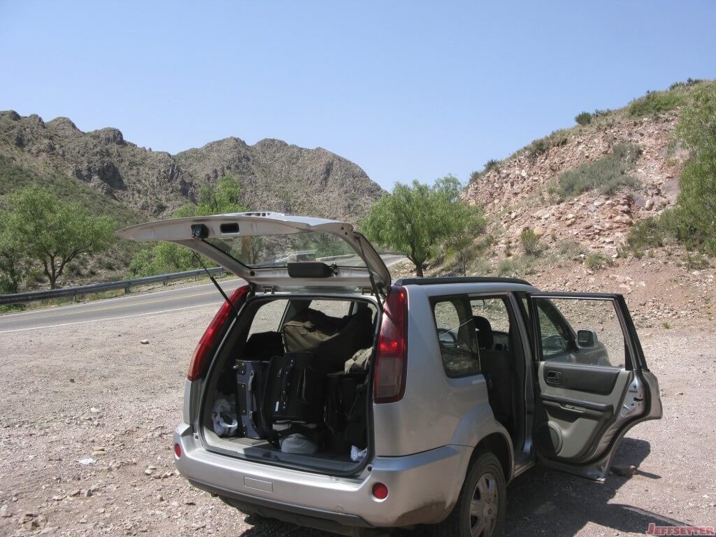 Our SUV Loaded up for an Andes Journey