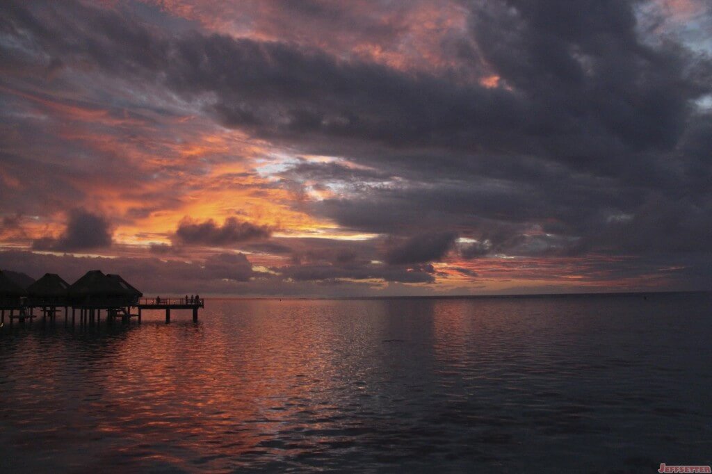 Moorea Sunset - Violent Purple