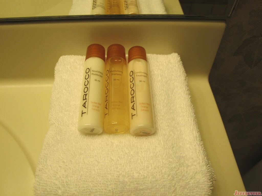 Toiletries at the Madison Hotel