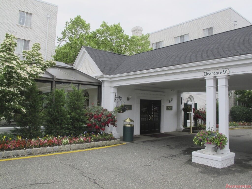 Entrance to the Westminster Hotel in Morristown, NJ