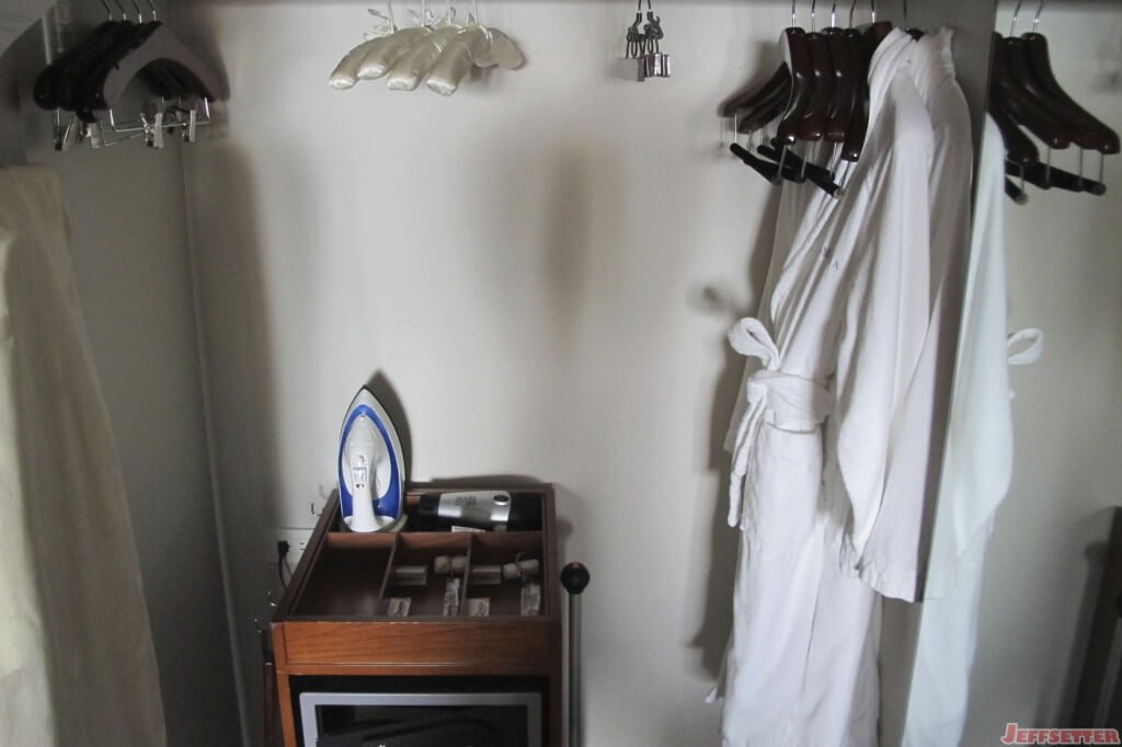 Closet Area with Robes and a Safe