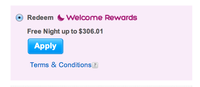 Welcome Rewards 1