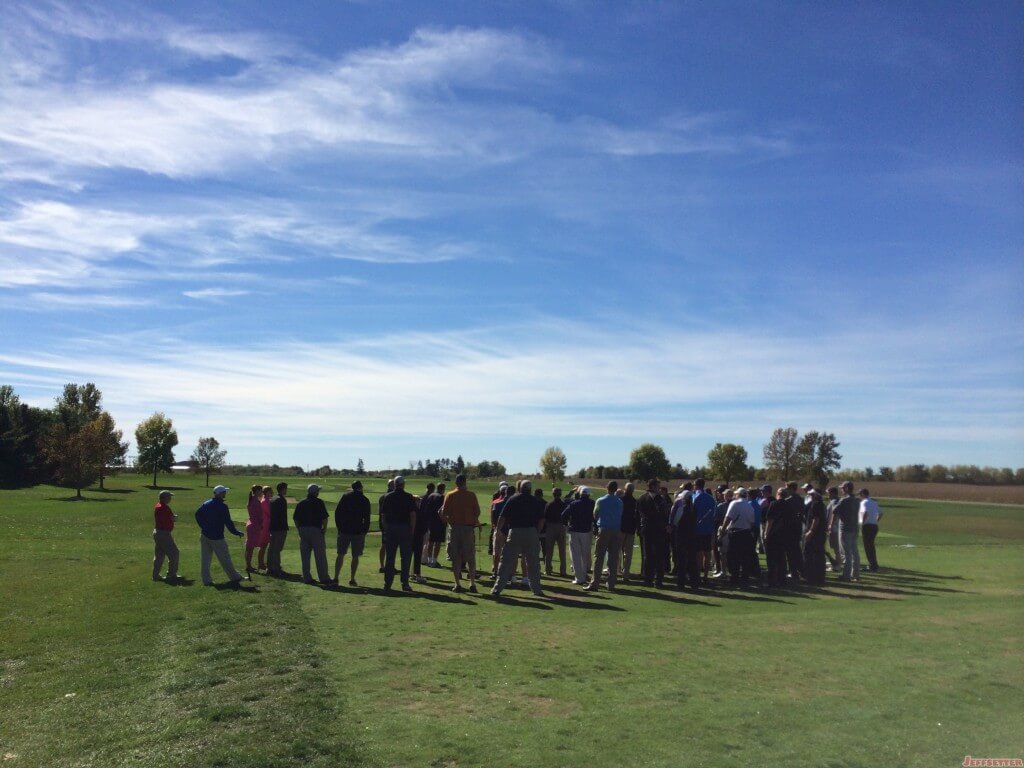 Crowd Watching the Long Drive Champion