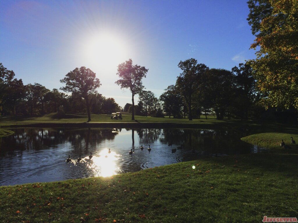 Sun Sets on Geese Pond