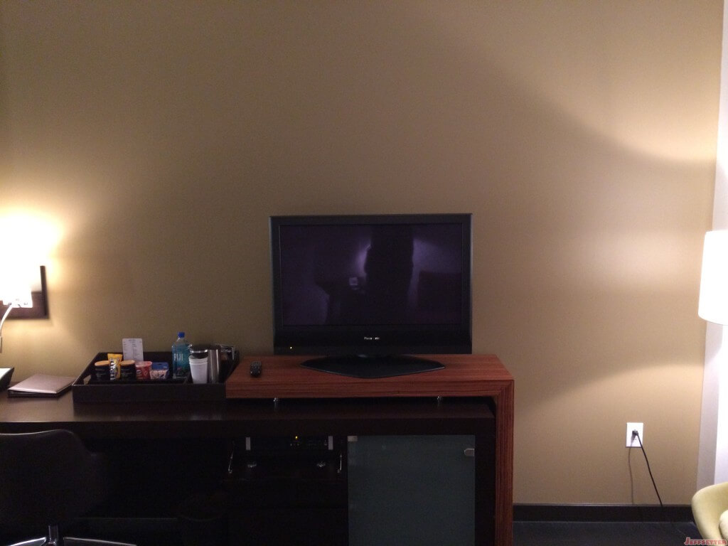 TV and Desk Area