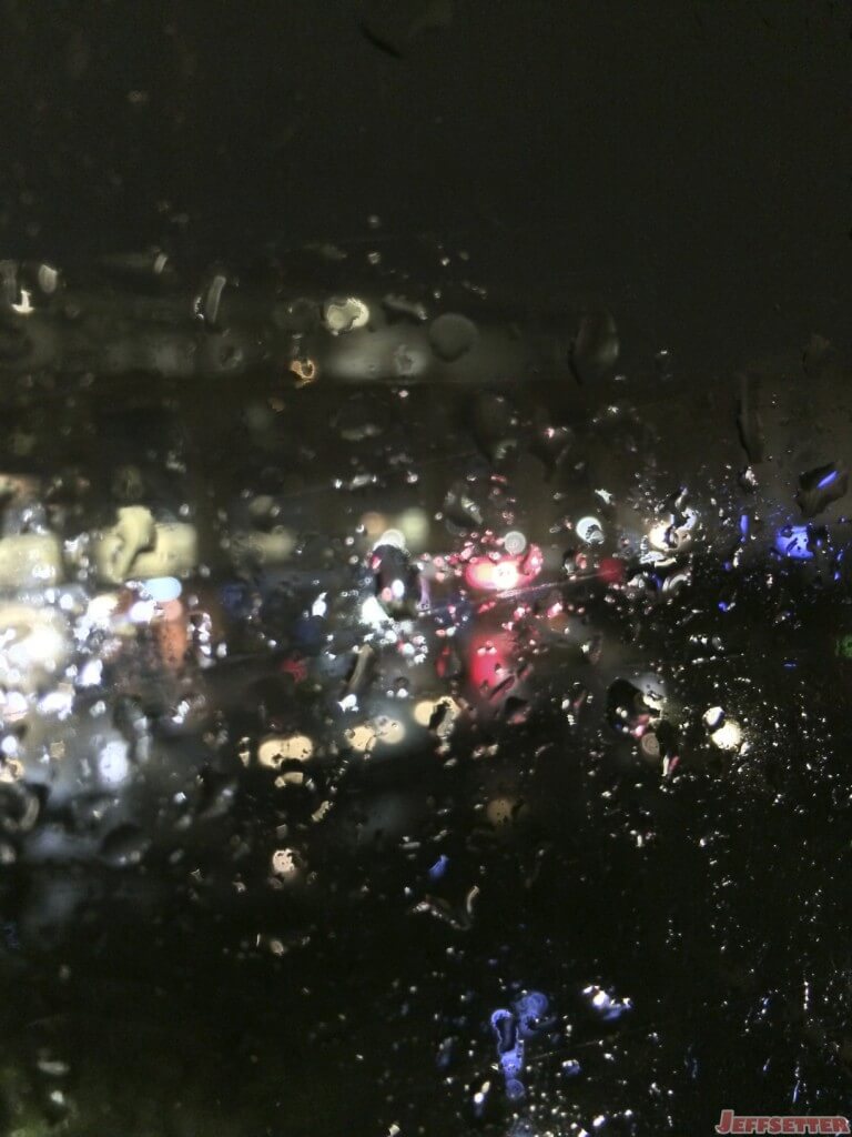 Rainy Outside View on First Night