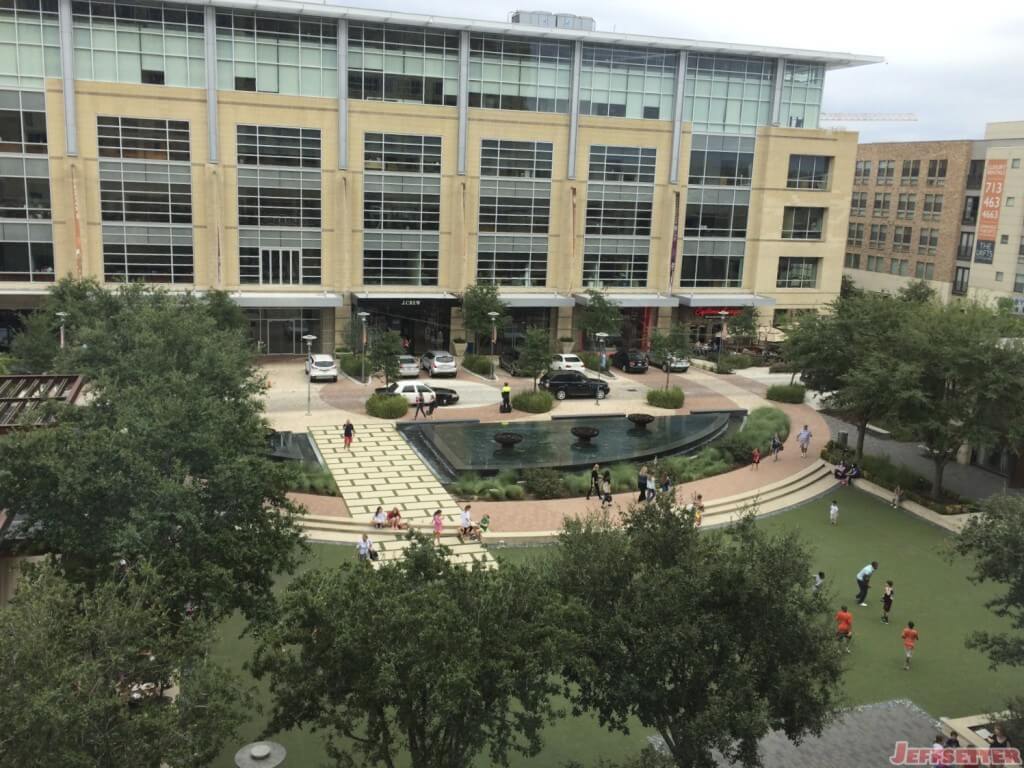 Courtyard view on Cloudy Day